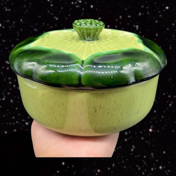 Vintage Valley Vista California Covered Dish Bowl Serving Dish W Lid Pottery 5”T - Picture 6 of 14